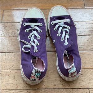 Purple and Pink Converse Size 6 US